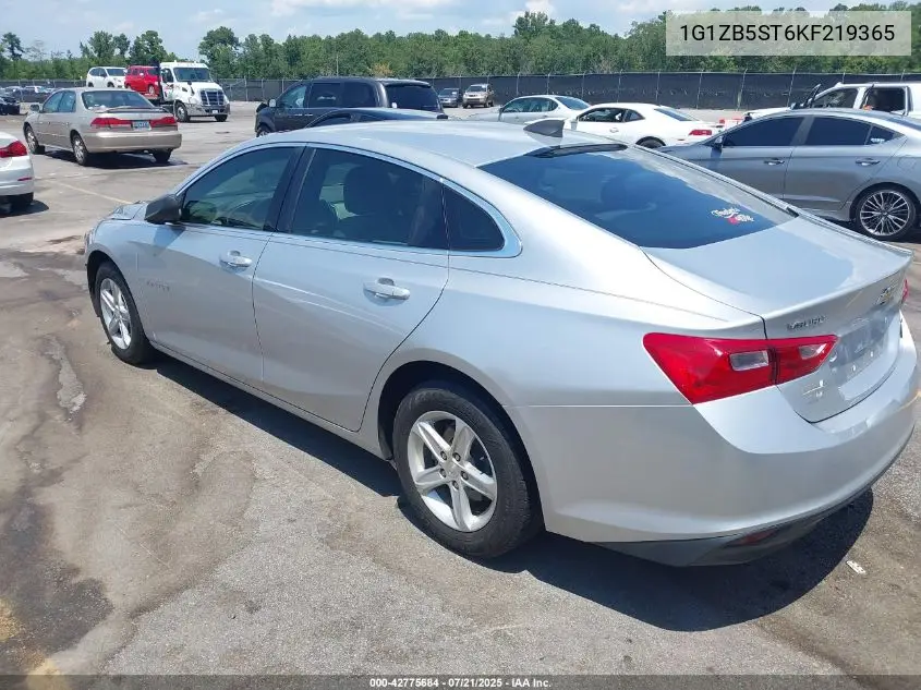 2019 Chevrolet Malibu 1Ls VIN: 1G1ZB5ST6KF219365 Lot: 42775684