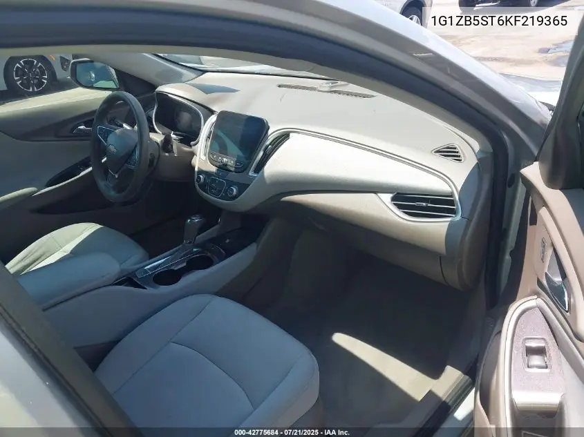 2019 Chevrolet Malibu 1Ls VIN: 1G1ZB5ST6KF219365 Lot: 42775684