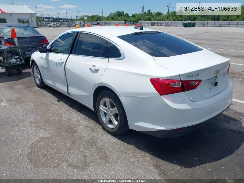 2020 Chevrolet Malibu Fwd Ls VIN: 1G1ZB5ST4LF106533 Lot: 42249806