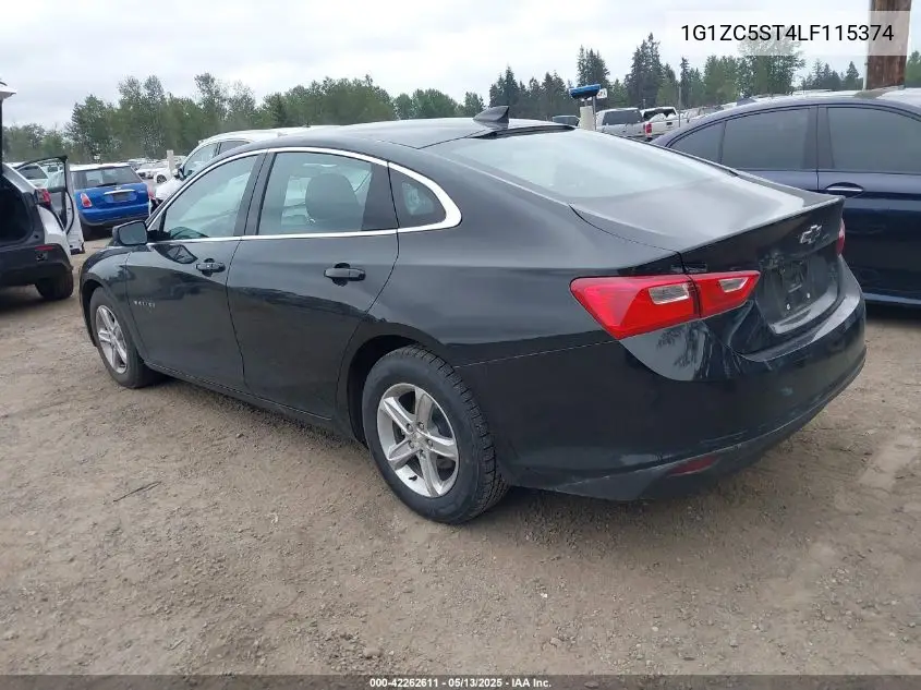 2020 Chevrolet Malibu Fwd 1Fl VIN: 1G1ZC5ST4LF115374 Lot: 42262611