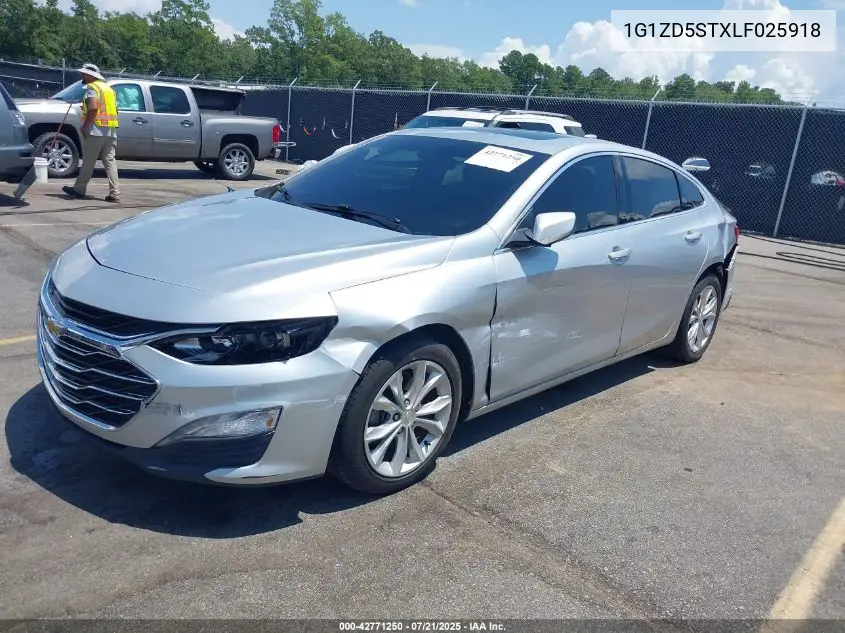2020 Chevrolet Malibu Fwd Lt VIN: 1G1ZD5STXLF025918 Lot: 42771250