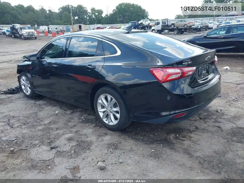 2020 Chevrolet Malibu Fwd Lt VIN: 1G1ZD5ST4LF010511 Lot: 42781850
