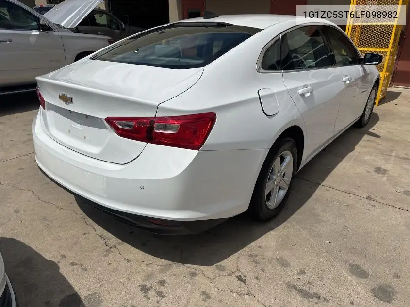 2020 Chevrolet Malibu Fwd 1Fl VIN: 1G1ZC5ST6LF098982 Lot: 42832732