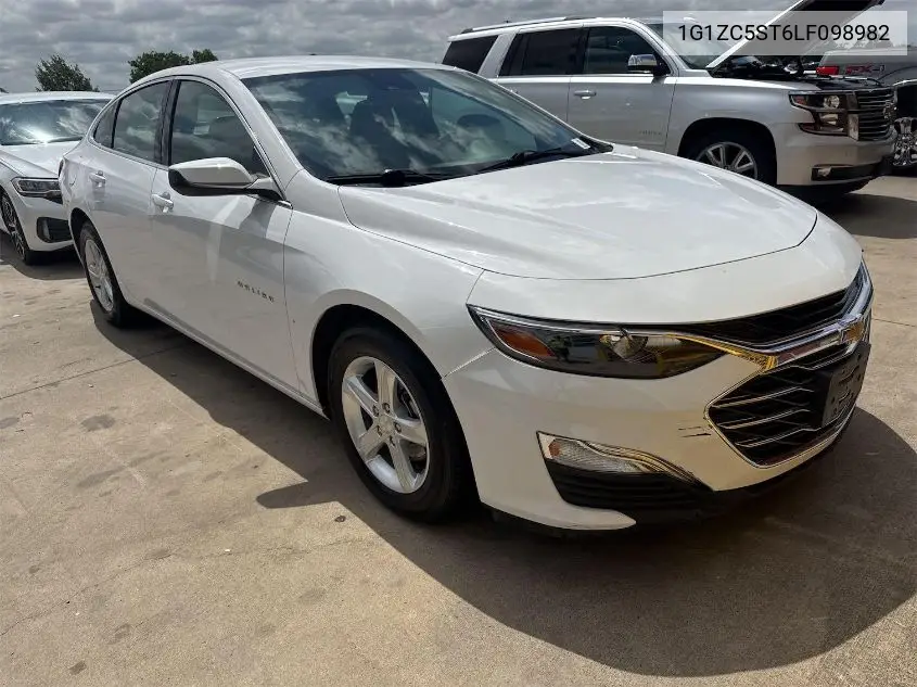 2020 Chevrolet Malibu Fwd 1Fl VIN: 1G1ZC5ST6LF098982 Lot: 42832732