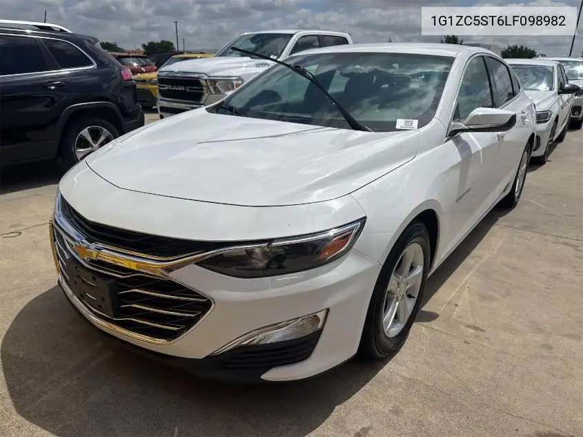2020 Chevrolet Malibu Fwd 1Fl VIN: 1G1ZC5ST6LF098982 Lot: 42832732
