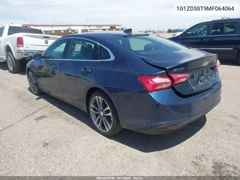 2021 Chevrolet Malibu Fwd Lt VIN: 1G1ZD5ST9MF064064 Lot: 42238799