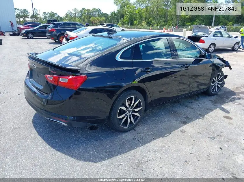 2022 Chevrolet Malibu Fwd Rs VIN: 1G1ZG5ST4NF207849 Lot: 42263729
