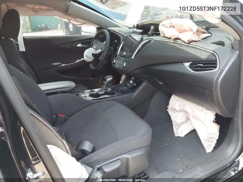 2022 Chevrolet Malibu Fwd Lt VIN: 1G1ZD5ST3NF172228 Lot: 42627860