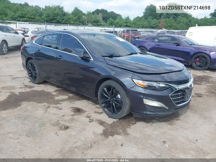 2022 Chevrolet Malibu Fwd Lt VIN: 1G1ZD5STXNF214698 Lot: 42772035