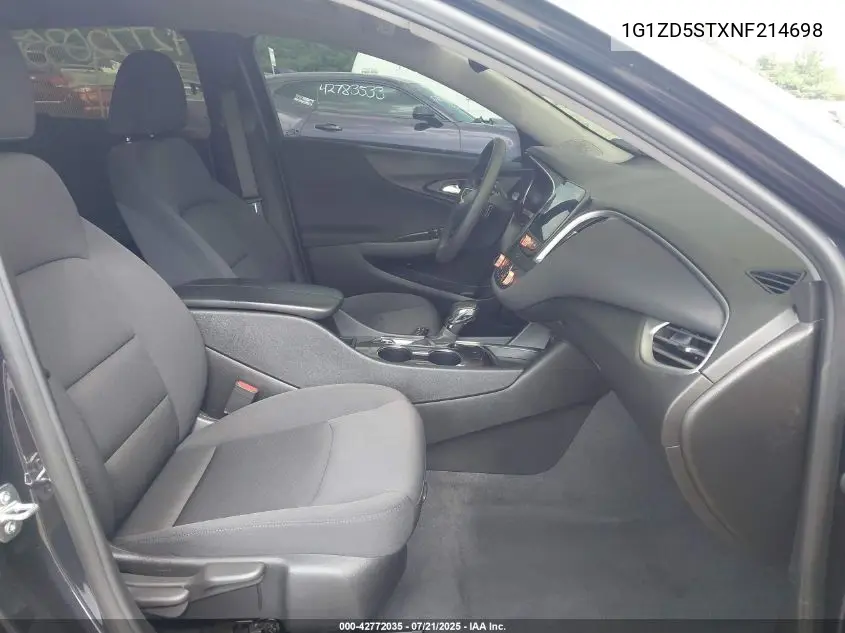 2022 Chevrolet Malibu Fwd Lt VIN: 1G1ZD5STXNF214698 Lot: 42772035