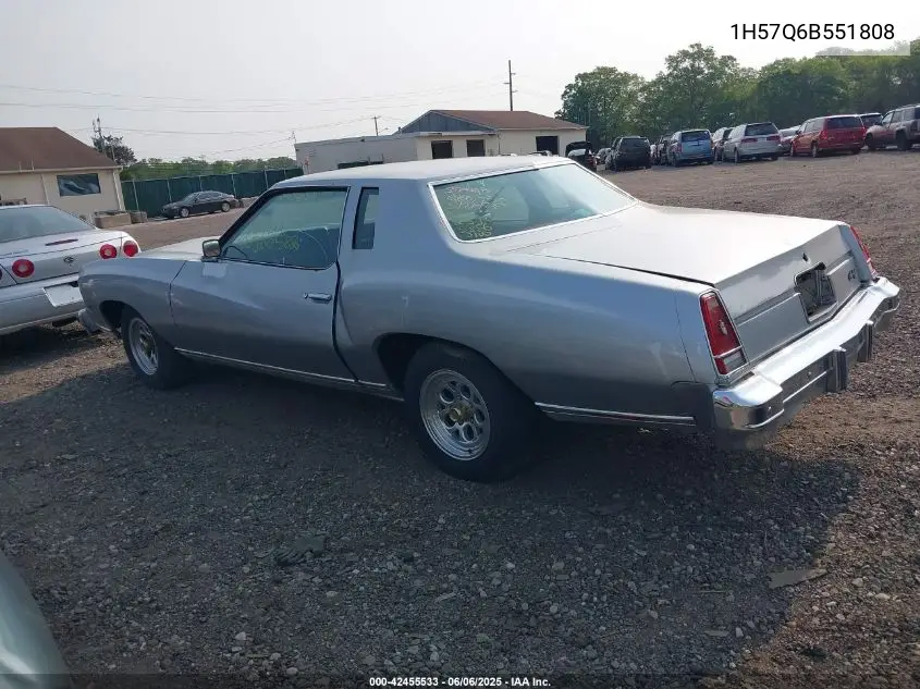 1976 Chevrolet Monte Carlo VIN: 1H57Q6B551808 Lot: 42455533