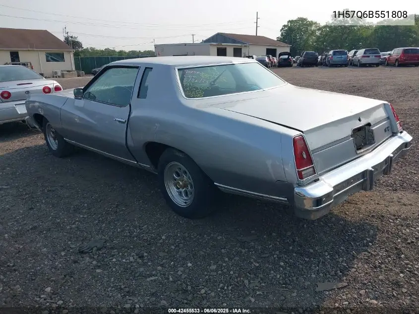 1976 Chevrolet Monte Carlo VIN: 1H57Q6B551808 Lot: 42455533