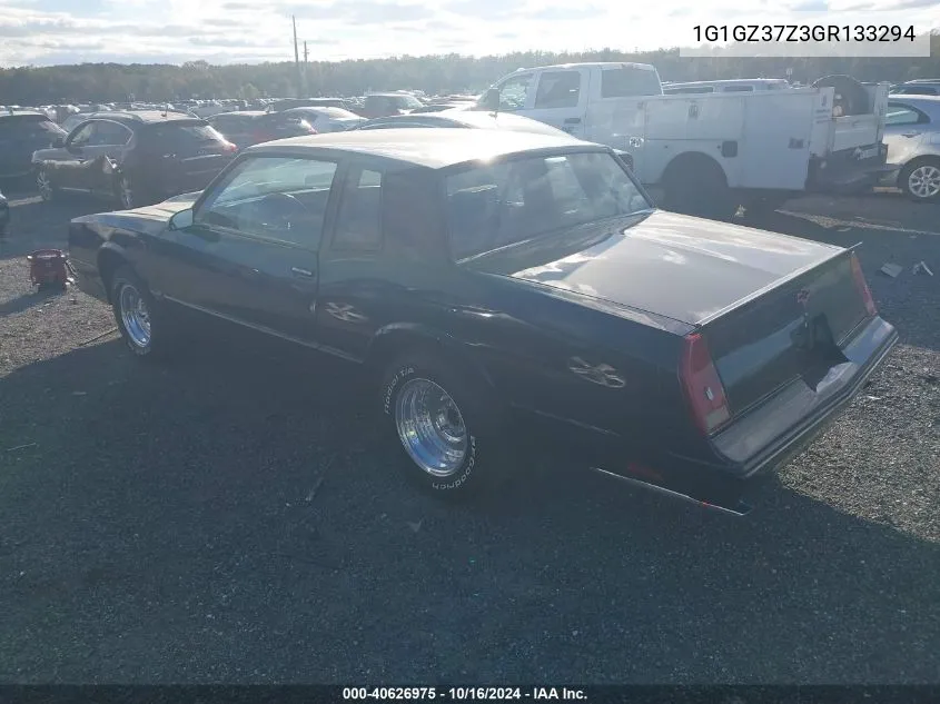 1986 Chevrolet Monte Carlo VIN: 1G1GZ37Z3GR133294 Lot: 40626975