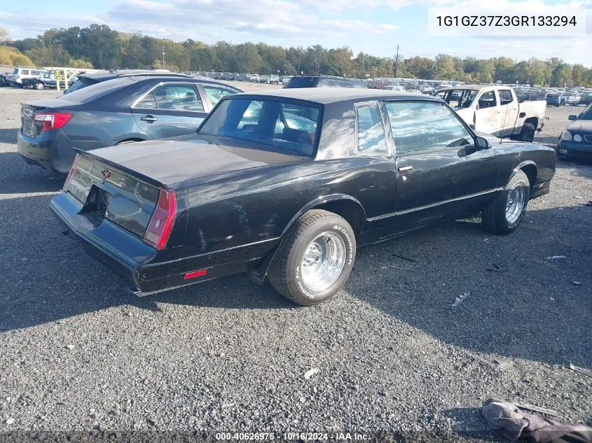 1986 Chevrolet Monte Carlo VIN: 1G1GZ37Z3GR133294 Lot: 40626975