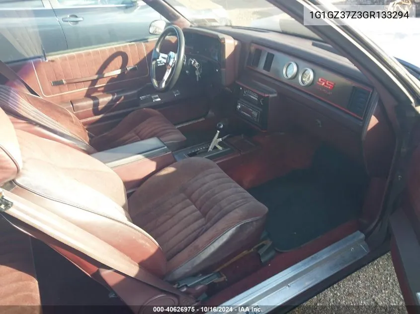 1986 Chevrolet Monte Carlo VIN: 1G1GZ37Z3GR133294 Lot: 40626975