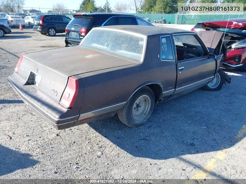 1986 Chevrolet Monte Carlo VIN: 1G1GZ37H8GR161373 Lot: 41021352