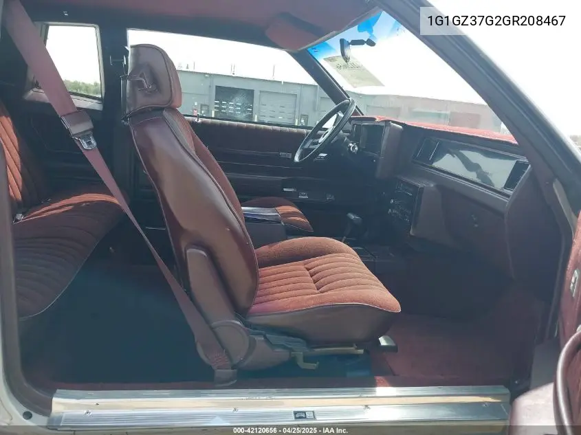1986 Chevrolet Monte Carlo VIN: 1G1GZ37G2GR208467 Lot: 42120656
