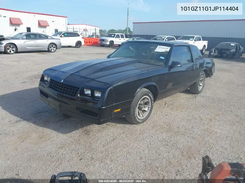 1988 Chevrolet Monte Carlo VIN: 1G1GZ11G1JP114404 Lot: 42528288