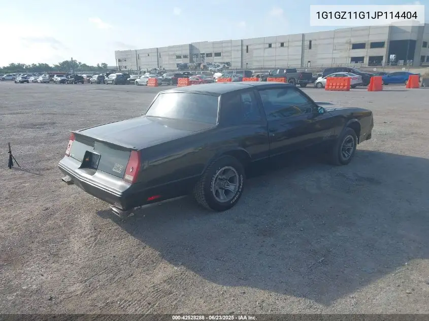 1988 Chevrolet Monte Carlo VIN: 1G1GZ11G1JP114404 Lot: 42528288