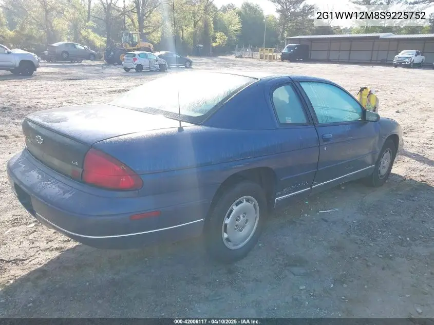 1995 Chevrolet Monte Carlo Ls VIN: 2G1WW12M8S9225752 Lot: 42006117