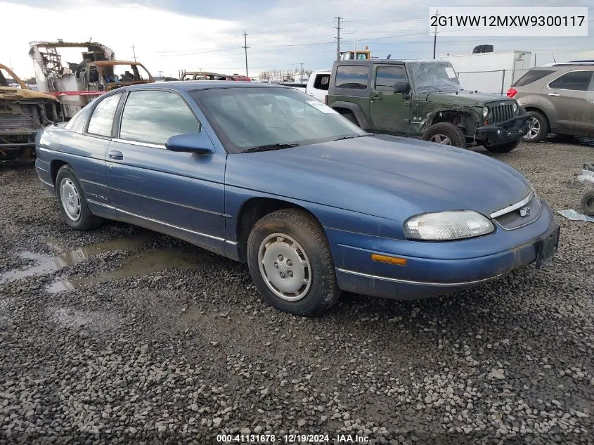 1998 Chevrolet Monte Carlo Ls VIN: 2G1WW12MXW9300117 Lot: 41131678