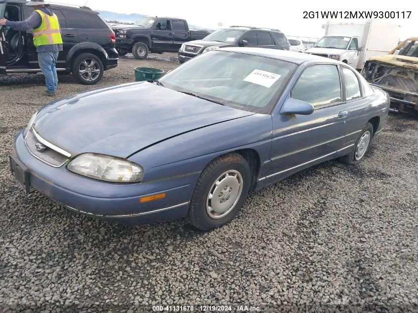 1998 Chevrolet Monte Carlo Ls VIN: 2G1WW12MXW9300117 Lot: 41131678