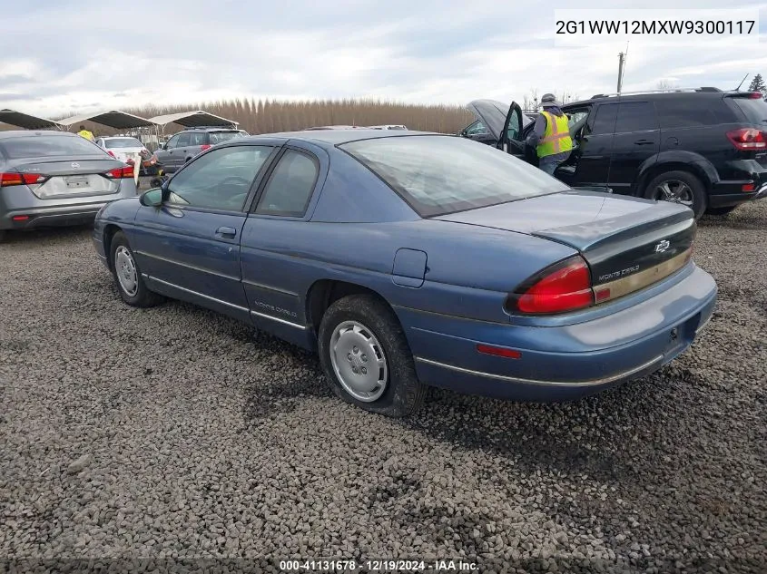 1998 Chevrolet Monte Carlo Ls VIN: 2G1WW12MXW9300117 Lot: 41131678