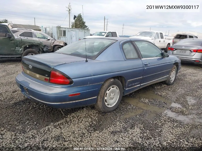 1998 Chevrolet Monte Carlo Ls VIN: 2G1WW12MXW9300117 Lot: 41131678