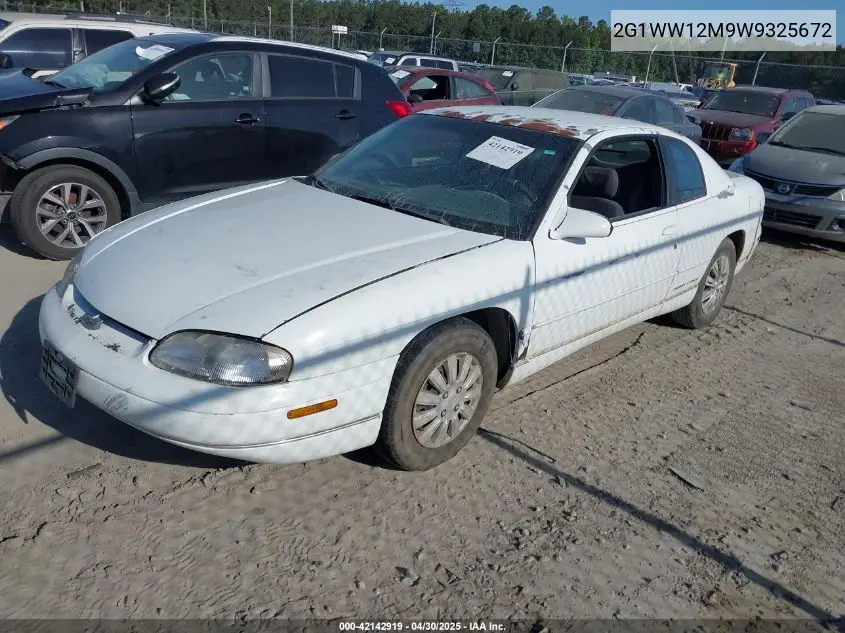 1998 Chevrolet Monte Carlo Ls VIN: 2G1WW12M9W9325672 Lot: 42142919