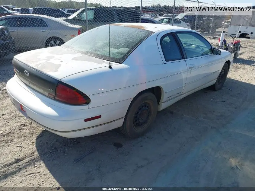 1998 Chevrolet Monte Carlo Ls VIN: 2G1WW12M9W9325672 Lot: 42142919