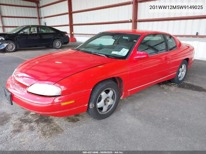 1998 Chevrolet Monte Carlo Ls VIN: 2G1WW12M5W9149025 Lot: 42214946