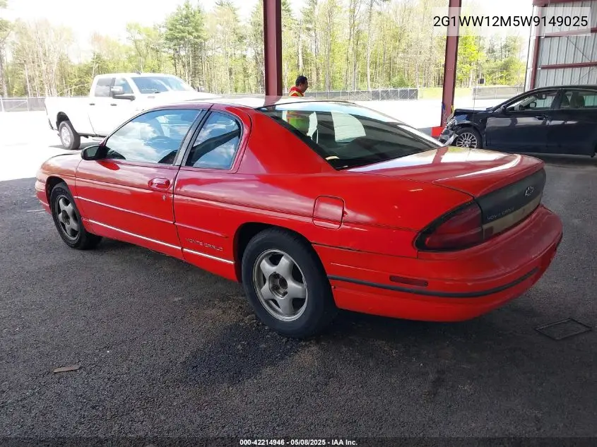 1998 Chevrolet Monte Carlo Ls VIN: 2G1WW12M5W9149025 Lot: 42214946