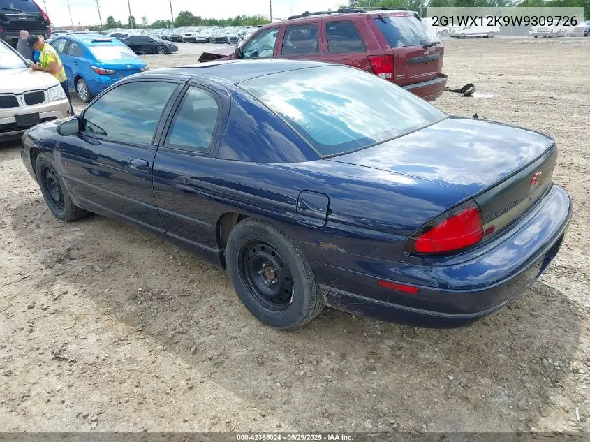 1998 Chevrolet Monte Carlo Z34 VIN: 2G1WX12K9W9309726 Lot: 42365024