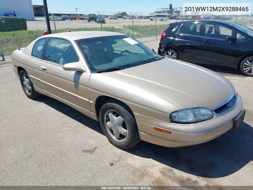 1999 Chevrolet Monte Carlo Ls VIN: 2G1WW12M2X9288465 Lot: 42221009