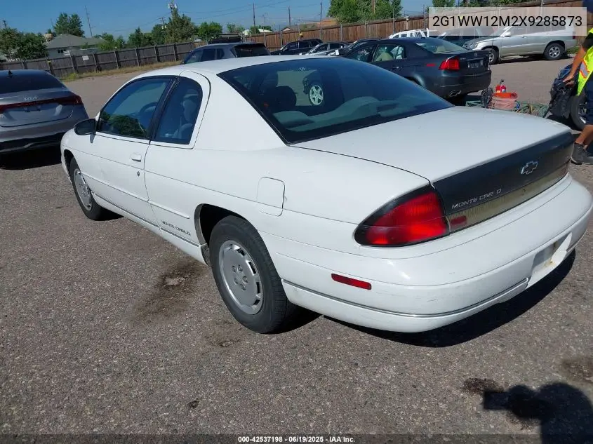 1999 Chevrolet Monte Carlo Ls VIN: 2G1WW12M2X9285873 Lot: 42537198