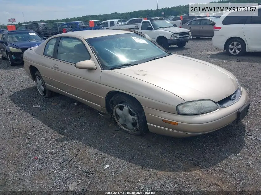 1999 Chevrolet Monte Carlo Ls VIN: 2G1WW12M2X9163157 Lot: 42611711