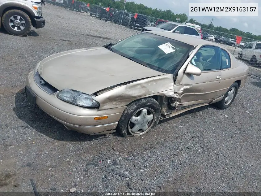 1999 Chevrolet Monte Carlo Ls VIN: 2G1WW12M2X9163157 Lot: 42611711