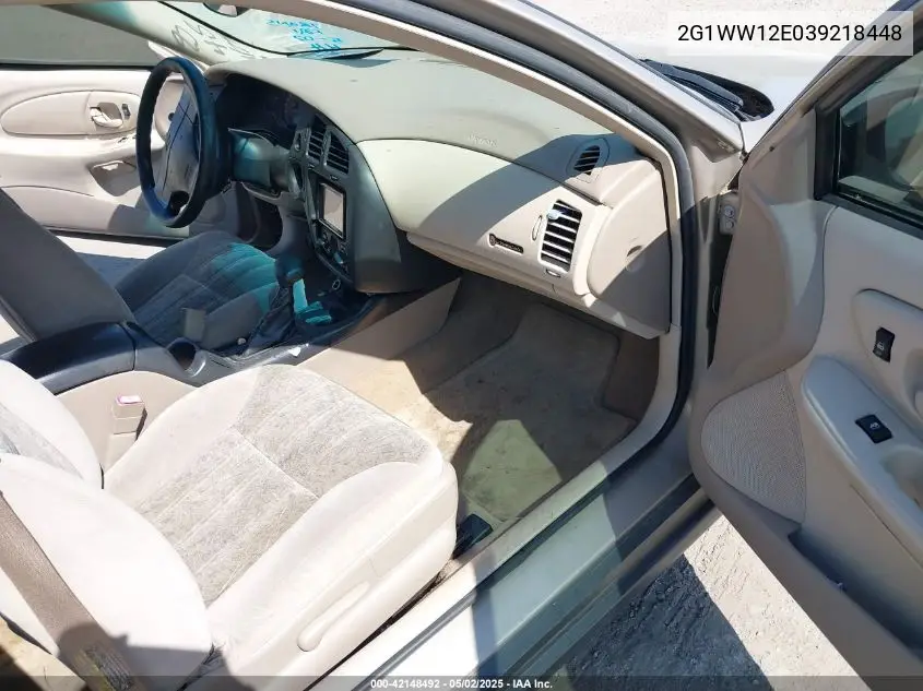2003 Chevrolet Monte Carlo Ls VIN: 2G1WW12E039218448 Lot: 42148492