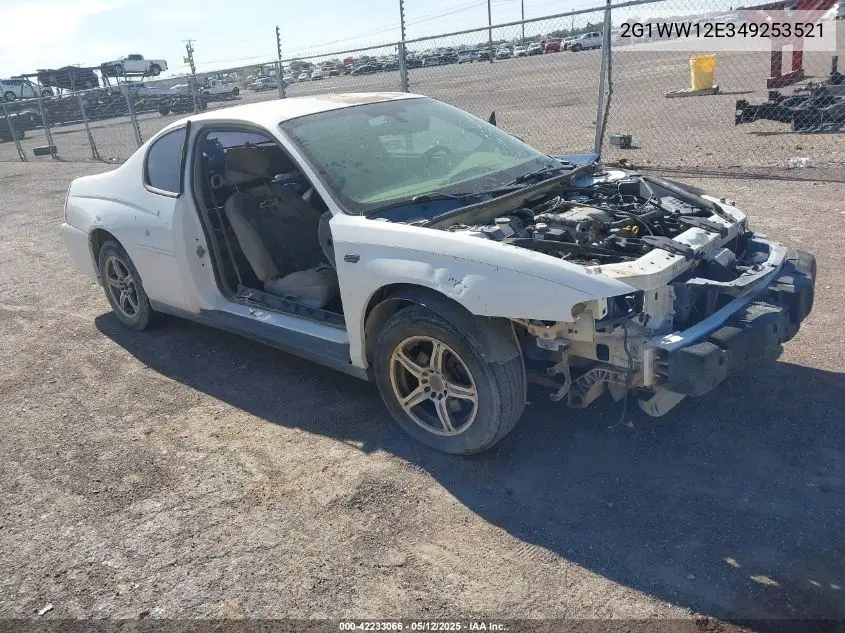 2004 Chevrolet Monte Carlo Ls VIN: 2G1WW12E349253521 Lot: 42233066
