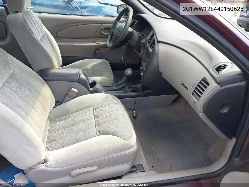2004 Chevrolet Monte Carlo Ls VIN: 2G1WW12E449150625 Lot: 42233629