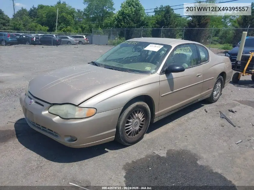 2004 Chevrolet Monte Carlo Ls VIN: 2G1WW12EX49395557 Lot: 42578723
