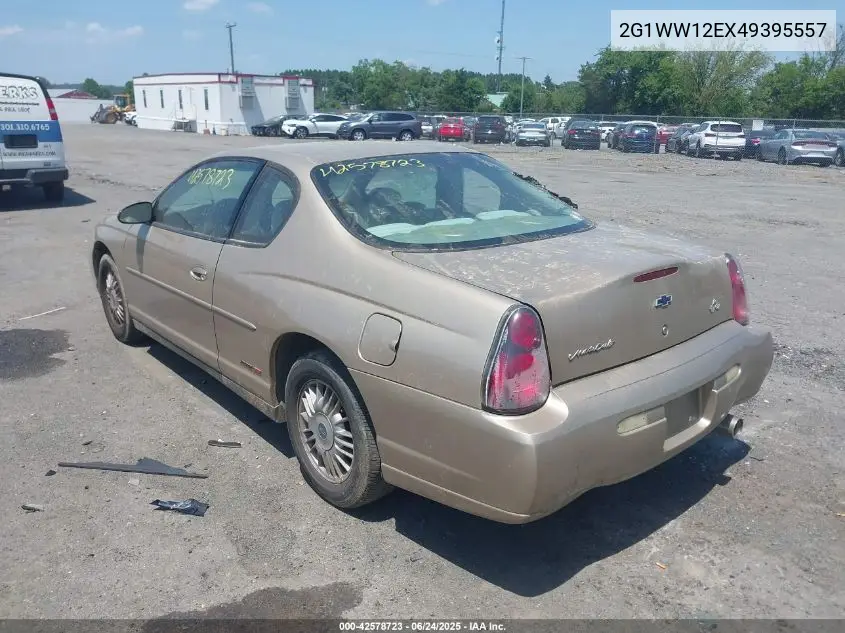 2004 Chevrolet Monte Carlo Ls VIN: 2G1WW12EX49395557 Lot: 42578723