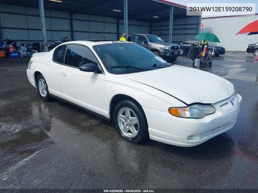 2005 Chevrolet Monte Carlo Ls VIN: 2G1WW12E159208790 Lot: 42206285