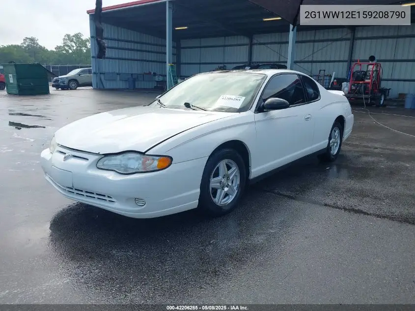 2005 Chevrolet Monte Carlo Ls VIN: 2G1WW12E159208790 Lot: 42206285