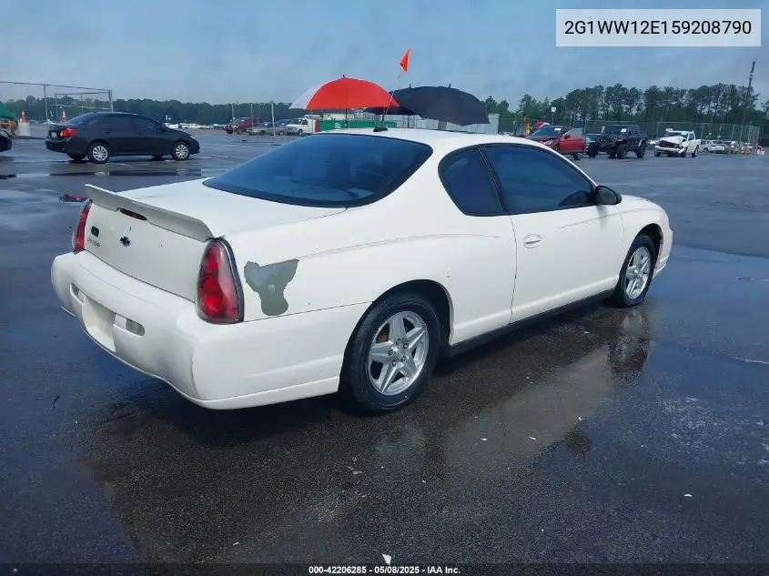 2005 Chevrolet Monte Carlo Ls VIN: 2G1WW12E159208790 Lot: 42206285