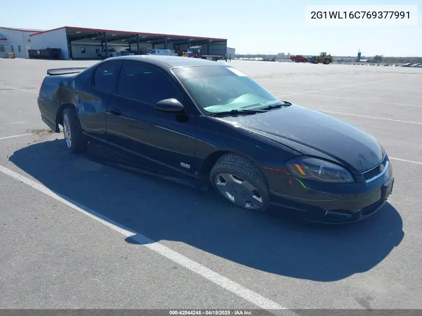 2006 Chevrolet Monte Carlo Ss VIN: 2G1WL16C769377991 Lot: 42044248