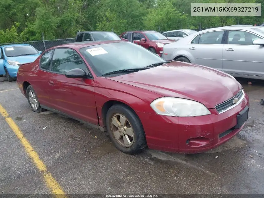 2006 Chevrolet Monte Carlo Lt VIN: 2G1WM15KX69327219 Lot: 42186373