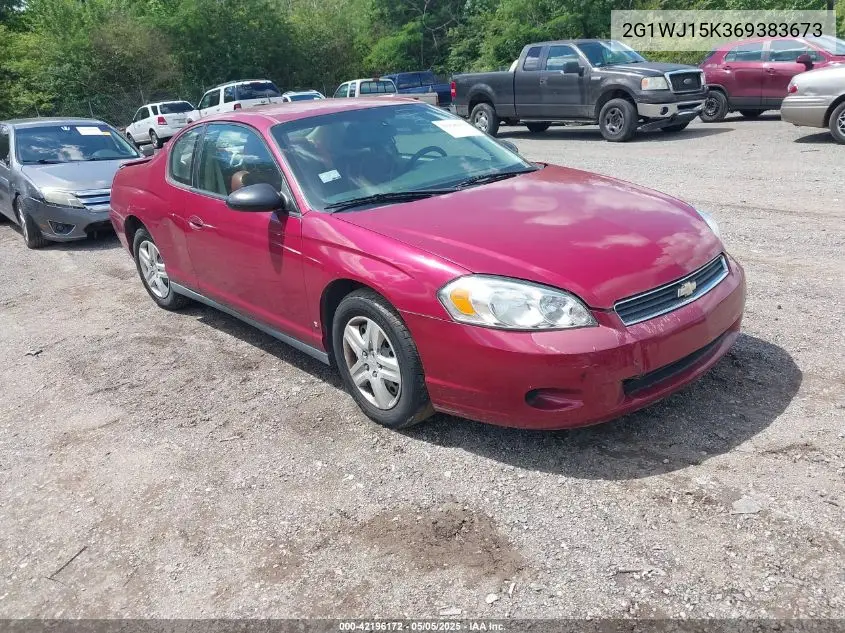 2006 Chevrolet Monte Carlo Ls VIN: 2G1WJ15K369383673 Lot: 42196172