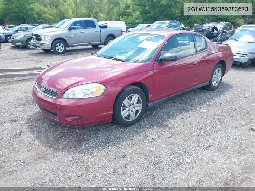 2006 Chevrolet Monte Carlo Ls VIN: 2G1WJ15K369383673 Lot: 42196172