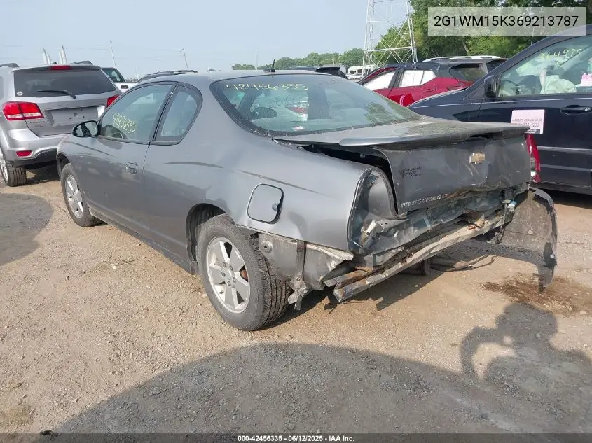 2006 Chevrolet Monte Carlo Lt VIN: 2G1WM15K369213787 Lot: 42456335